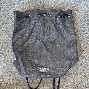 Victoria Secret Glitter Drawstring Bag
